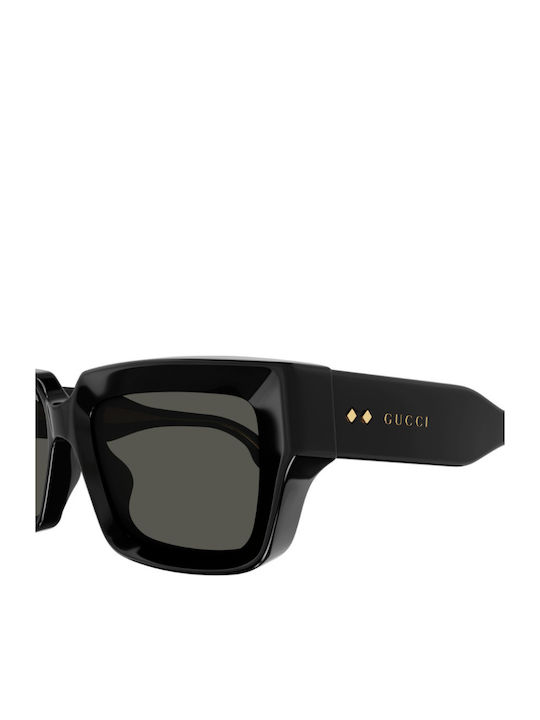 Gucci Gucci Women's Sunglasses with Black Horn-Rimmed Frame and Grey Lenses GG1529S 001