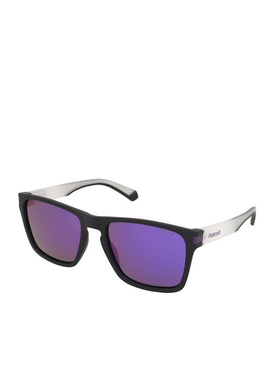 Polaroid Men's Sunglasses with Black Plastic Frame and Gray Polarized Lens PLD2139/S 5F3/MF