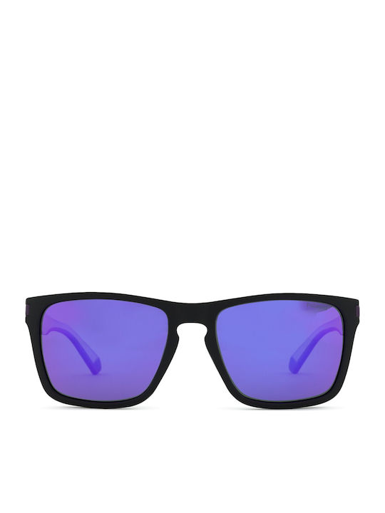 Polaroid Men's Sunglasses with Black Plastic Frame and Gray Polarized Lens PLD2139/S 5F3/MF