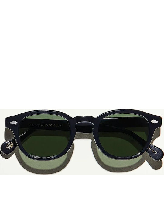 Moscot Lemtosh Unisex Sunglasses with Black Plastic Frame and Black Lens MO-LEMTOSH-BLK/G15