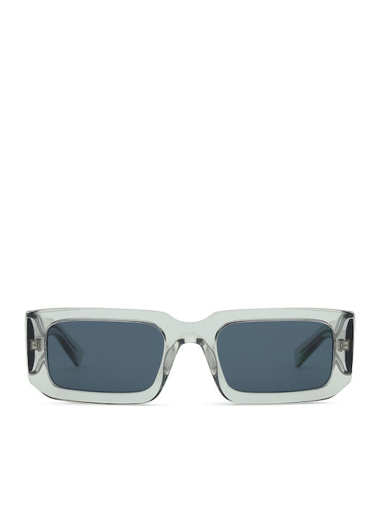 Prada Unisex Sunglasses with Transparent Plastic Frame and Gray Lens PR06YS 12R09T