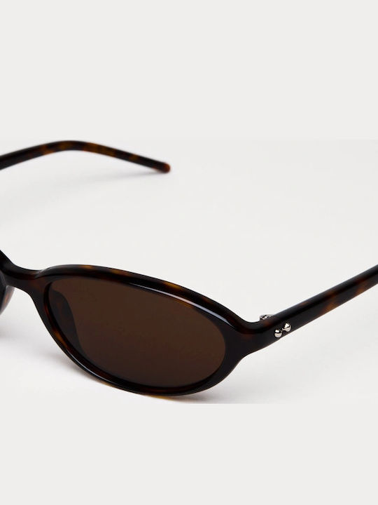 Chimi Ellipse Woman Sunglasses with Brown Tartaruga Horn-Rimmed Frame and Brown Lens ELLIPSE-TORTOISE-55