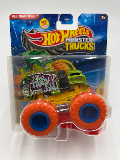 Hot Wheels Количка Ще Изхвърли Всичко 1:64 Monster Truck За 4+ Години