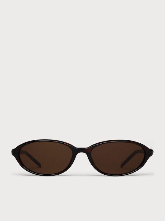 Chimi Ellipse Woman Sunglasses with Brown Tartaruga Horn-Rimmed Frame and Brown Lens ELLIPSE-TORTOISE-55