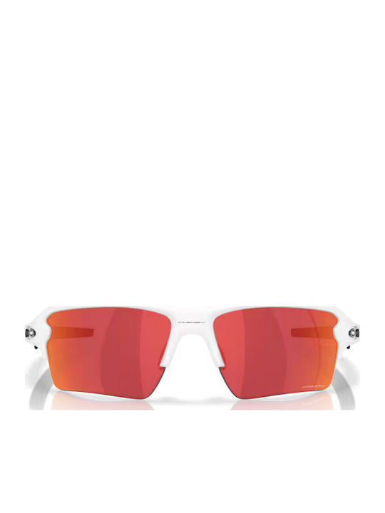 Oakley Flak 2.0 Men's Sunglasses with White Plastic Frame and Red Mirror Lens OO9488-03