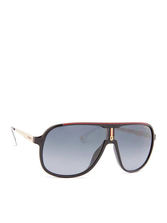 Carrera Men's Sunglasses With Black Horn-Rimmed Frame And Grey Gradient Lens 1007/S 807/9O