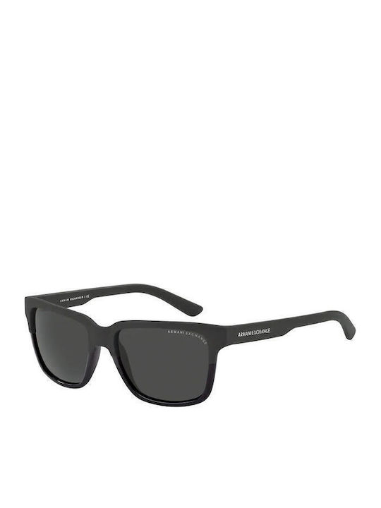 Armani Exchange Ανδρικά Γυαλιά Ηλίου με Μαύρο Κοκκάλινο Σκελετό και Γκρι Φακό AX4026S 812287