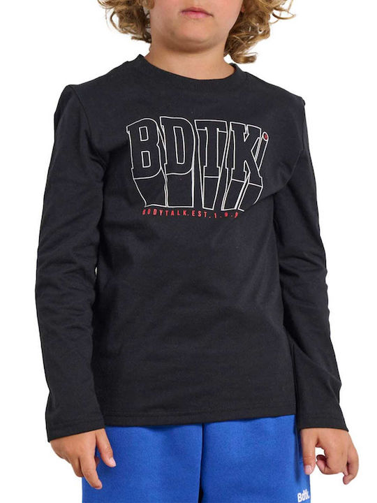 Kids Long-Sleeved Black Blouse
