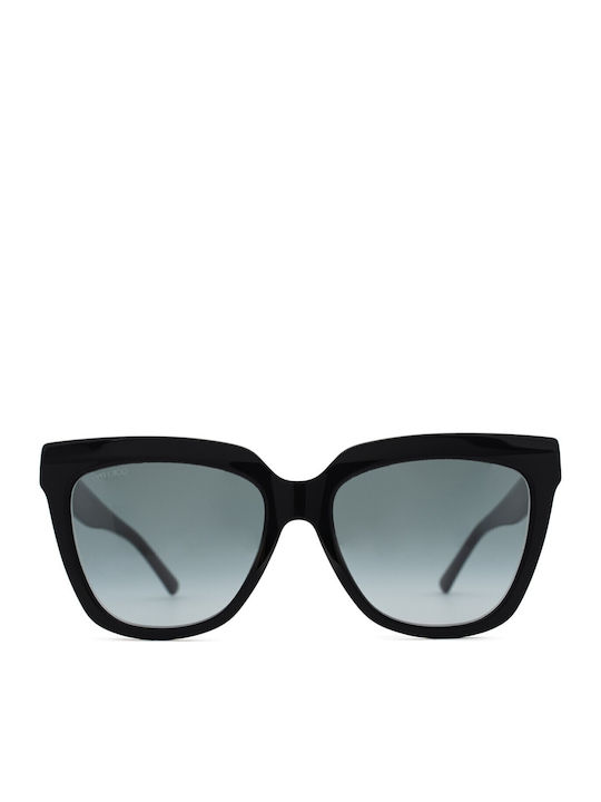 Jimmy Choo Women's Sunglasses with Black Plastic Frame and Black Gradient Lens