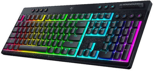 Razer BlackWidow V4 Low-profile HyperSpeed Wireless Gaming Mechanical Keyboard with Razer Green switches and RGB lighting (English US)