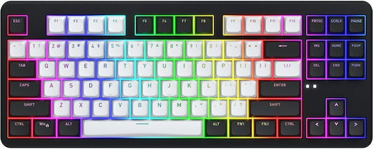 HATOR Rockfall 3 Ασύρματο Gaming Μηχανικό Πληκτρολόγιο Tenkeyless με Hator Aurum Orange διακόπτες και RGB φωτισμό (Αγγλικό US)