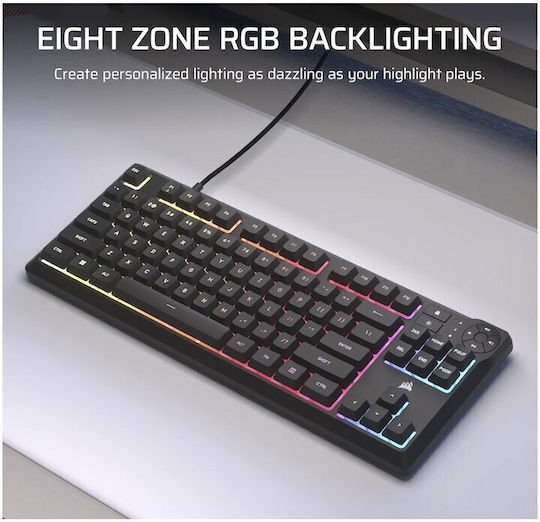 Corsair K55 Core TKL RGB Gaming Keyboard Tenkeyless with RGB lighting (English US)