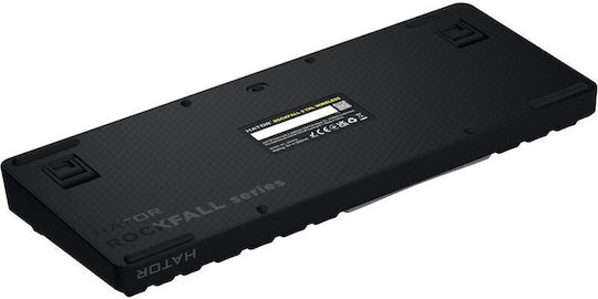 HATOR Rockfall 3 Ασύρματο Gaming Μηχανικό Πληκτρολόγιο Tenkeyless με Hator Aurum Orange διακόπτες και RGB φωτισμό (Αγγλικό US)