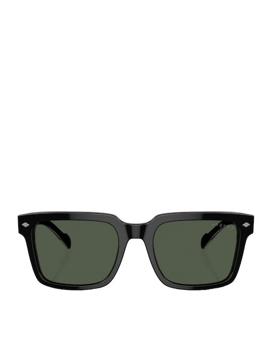 Vogue Men's Sunglasses with Black Horn-Rimmed Frame and Brown Polarized Lenses VO5573S W44/9A