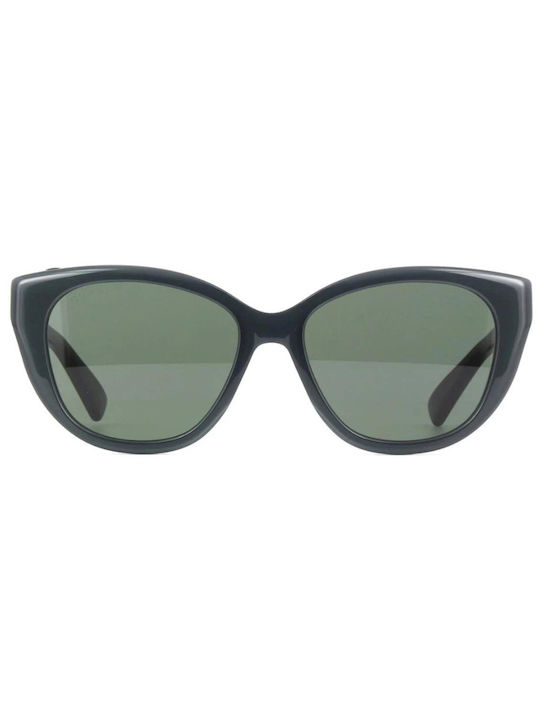 Gucci Women's Sunglasses With Black Horn-Rimmed Frame And Grey Lens GG1588S 001