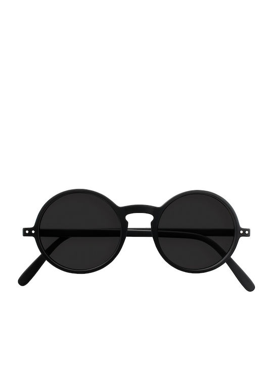 Izipizi #G Unisex Sonnenbrille mit Schwarz Kunststoff Gestell und Schwarz Linse