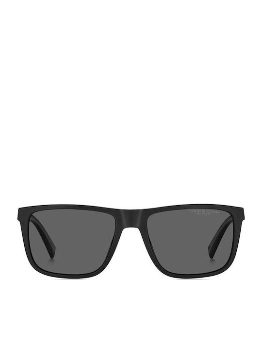 Tommy Hilfiger Men's Sunglasses with Navy Blue Horn-Rimmed Frame and Grey Lens TH2043/S FLL/IR