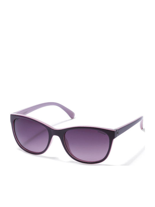 Polaroid Damen Sonnenbrille mit Burgundisch Kunststoff Gestell und Lila Linse P8339 C6T/JR