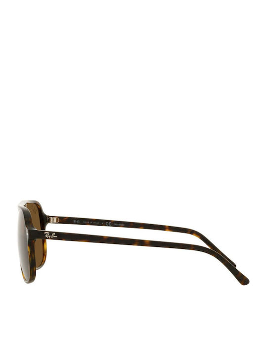Ray Ban Men's Sunglasses with Brown Tartaruga Plastic Frame and Brown Polarized Lens RB2198 902/57