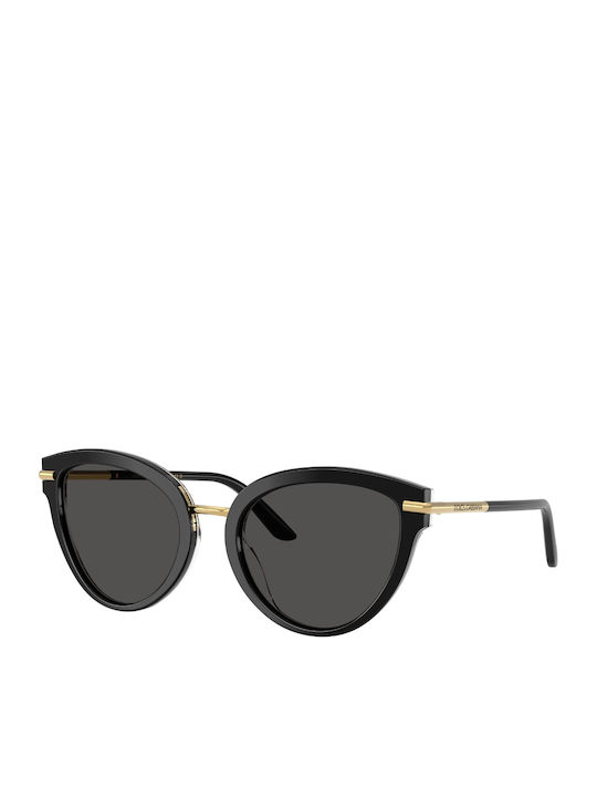 Dolce & Gabbana Дамски Слънчеви Очила с Черна Рамка и Черни Преливащи Стъкла DG4492 32998G