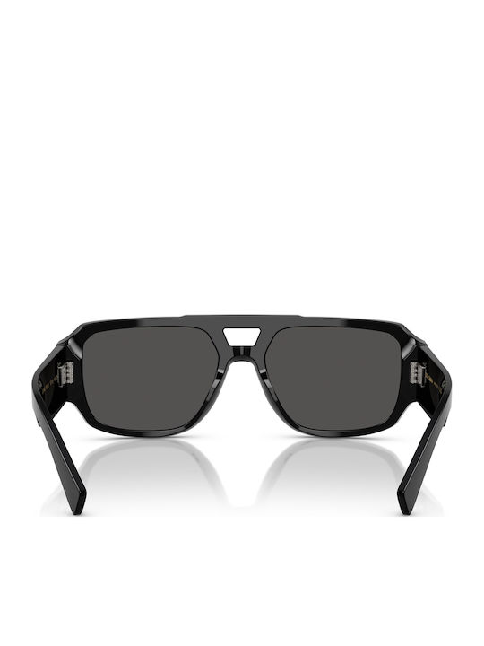 Dolce & Gabbana Мъжки Слънчеви Очила с Черна Пластмасова Рамка и Сиви Стъкла DG4482 501/87