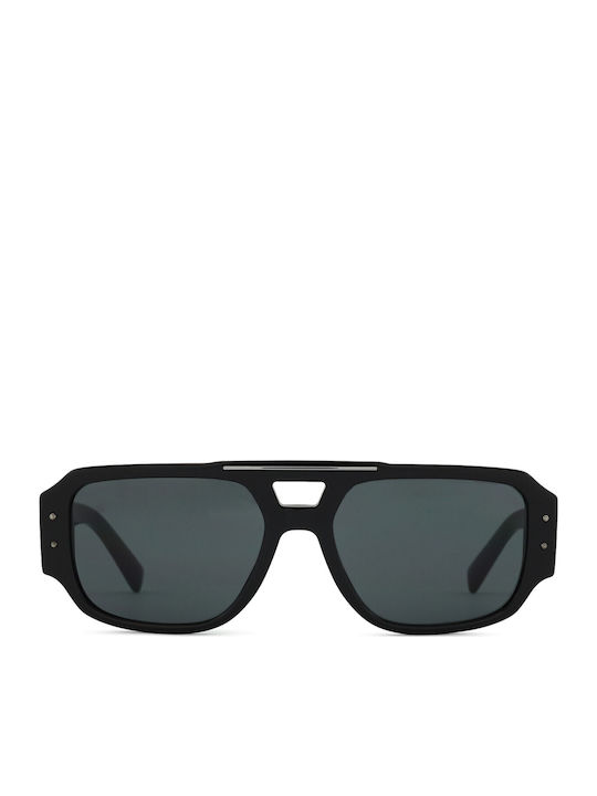 Dolce & Gabbana Мъжки Слънчеви Очила с Черна Пластмасова Рамка и Сиви Стъкла DG4482 501/87