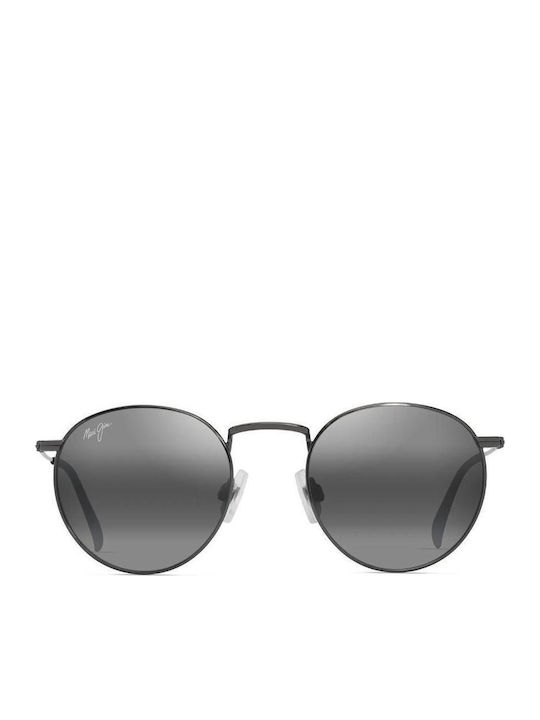 Maui Jim Unisex Sunglasses with Black Metal Frame and Black Lens 667-17A