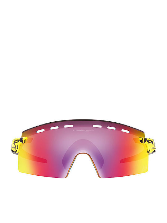 Oakley Encoder Strike Vented Men's Sunglasses with Yellow Plastic Frame and Purple Lens OO9235-07