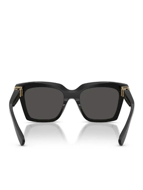 Dolce & Gabbana Women's Sunglasses with Black Horn-Rimmed Frame and Grey Lens DG4498 501/87