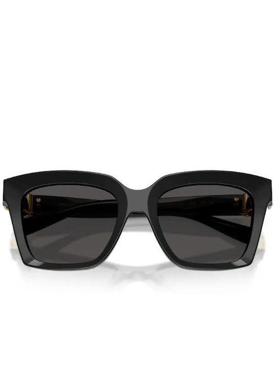 Dolce & Gabbana Women's Sunglasses with Black Horn-Rimmed Frame and Grey Lens DG4498 501/87