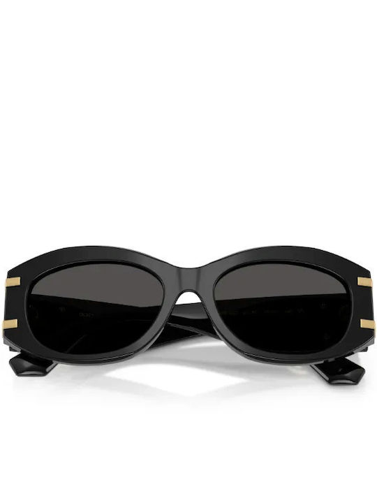 Dolce & Gabbana Women's Sunglasses with Black Tartaruga Horn-Rimmed Frame and Grey Lens DG4502 501/87