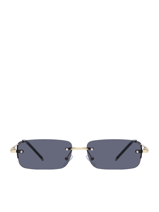 Imola Unisex Sunglasses with Gold Frame and Black Lens 9074 c1