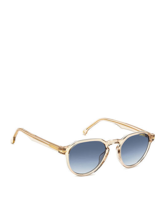 Carrera Unisex Sunglasses With Transparent Horn-Rimmed Frame And Grey Gradient Lens 314/S 10A08