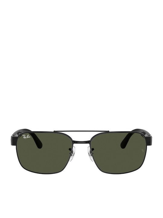 Ray Ban Ανδρικά Γυαλιά Ηλίου με Μαύρο Μεταλλικό Σκελετό και Πράσινο Φακό RB3751 002/31