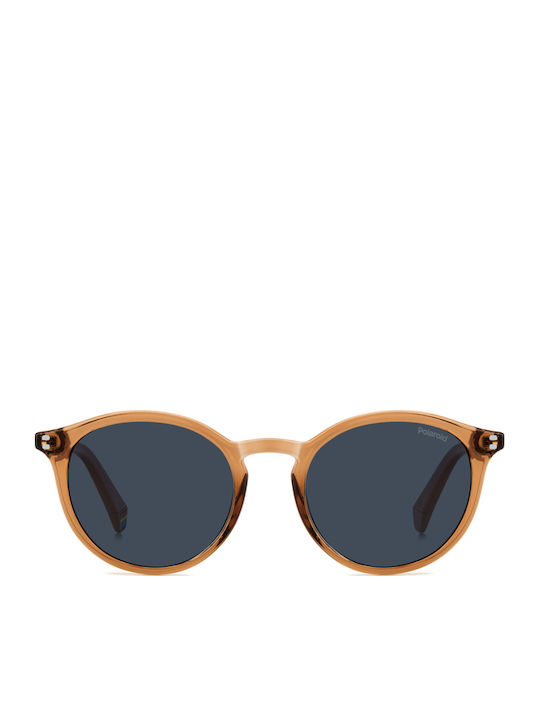 Polaroid Men's Sunglasses with Orange Plastic Frame and Blue Lens PLD6233/S L7Q/C3