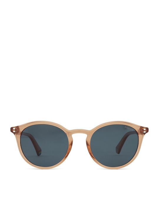Polaroid Men's Sunglasses with Orange Plastic Frame and Blue Lens PLD6233/S L7Q/C3