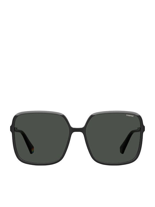 Polaroid Ochelari De Soare Pentru Femei Cu Ramă Neagră Din Plastic Și Lentile Polarized Gri PLD6128/S 08AM9