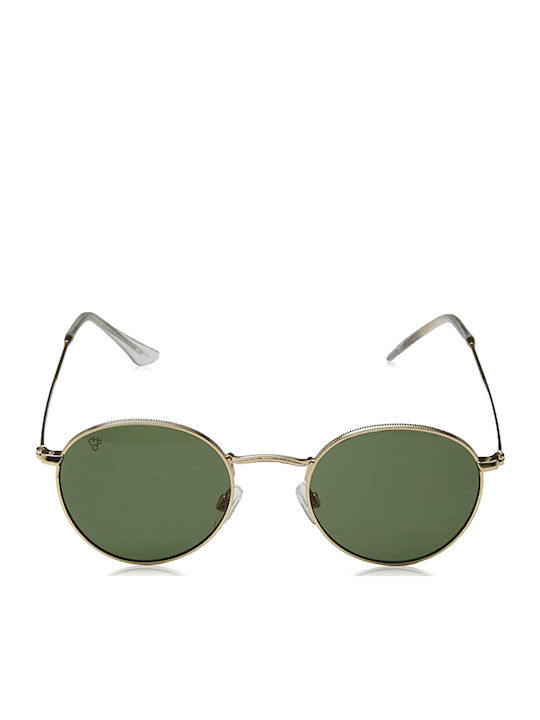 Chpo Liam Unisex Sunglasses with Green Metal Frame and Green Lens 16132AC