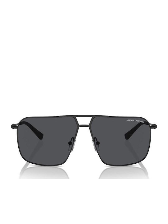 Armani Exchange Мъжки Слънчеви Очила с Черна Метална Рамка и Сиви Стъкла AX2050S 600087