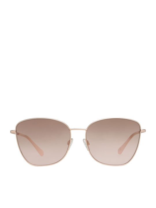 Ted Baker Women's Sunglasses with Rose Gold Metal Frame and Brown Gradient Lens