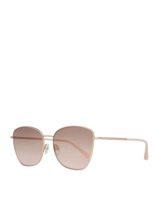 Ted Baker Women's Sunglasses with Rose Gold Metal Frame and Brown Gradient Lens