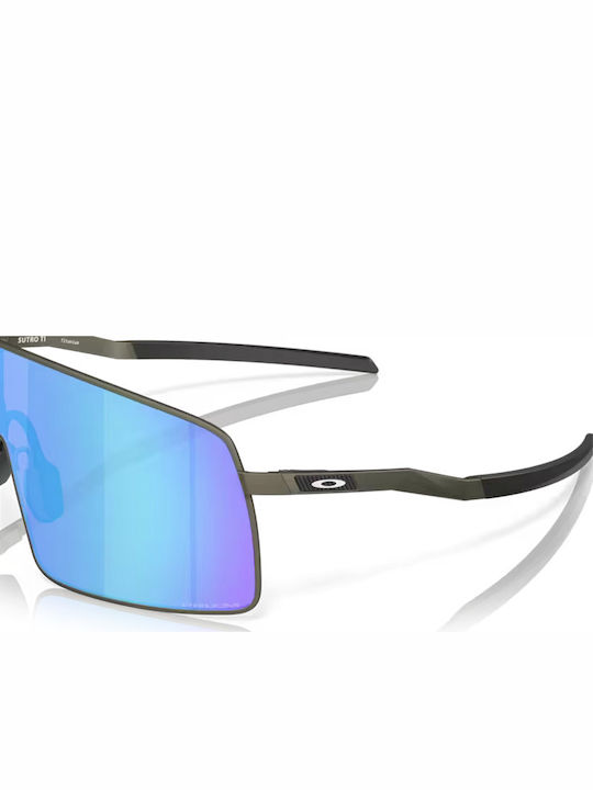 Oakley Sutro Ti Unisex Γυαλιά Ηλίου με Μαύρο Μεταλλικό Σκελετό και Μπλε Φακό OO6013-04