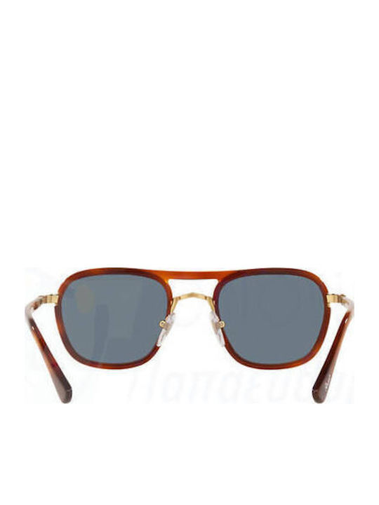 Persol Men's Sunglasses with Brown Frame and Blue Lens PO2484S