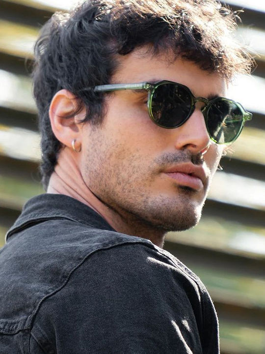 Meller Chauen Unisex Γυαλιά Ηλίου με Κοκκάλινο Σκελετό All Olive Polarized CP-CH-GREENOLI