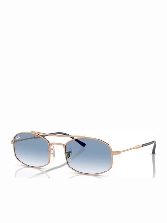 Ray Ban Unisex Γυαλιά Ηλίου με Ροζ Χρυσό Μεταλλικό Σκελετό και Μπλε Ντεγκραντέ Φακό RB3719 92623F