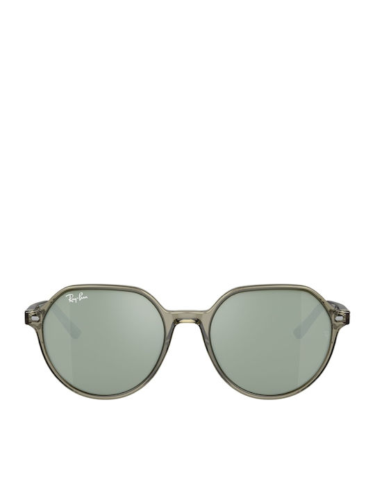 Ray Ban Thalia Unisex Γυαλιά Ηλίου με Πράσινο Κοκκάλινο Σκελετό και Πράσινο Καθρέφτη Φακό RB2195 66355C