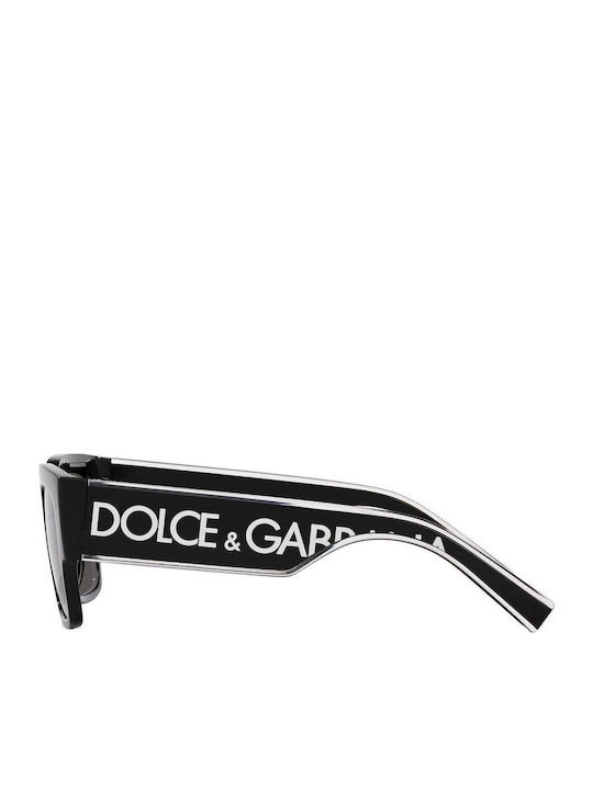 Dolce & Gabbana Мъжки Слънчеви Очила с Черна Пластмасова Рамка и Сиви Стъкла DG6184 501/87