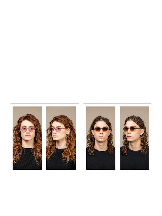 Kyme Cole Sunglasses Μαύρα with Acetate Frame & Pink Lens