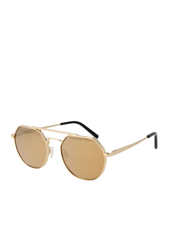 Serengeti Shelby Unisex Γυαλιά Ηλίου με Χρυσό Μεταλλικό Σκελετό και Polarized Καθρέφτη Φακό SS533003