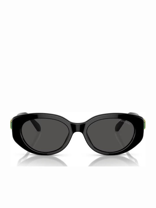 Swarovski Feminini Ochelari de soare cu Negru Cadru și Negru Lentilă SK6002 100187